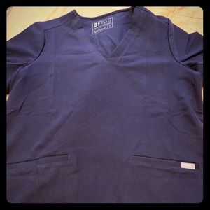 Medium Navy Casma Scrub Top